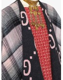 reversible GG poncho coat