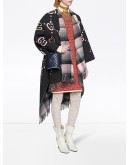 reversible GG poncho coat