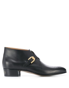 brogue detail boots