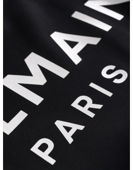 logo print cross-back swimsuit