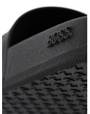 logo print slip-on slides