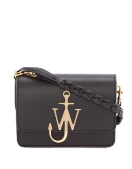 Anchor logo plaque crossbody bag