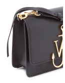 Anchor logo plaque crossbody bag
