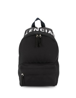 Wheel logo printed backpack