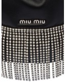 embellished fringed bucket bag