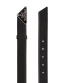 logo plaque buckle belt
