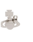 rhinestone-embellished logo earrings
