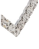 crystal-embellished heart drop earrings