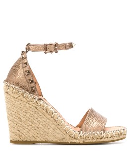 Rockstud wedge espadrilles