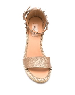 Rockstud wedge espadrilles