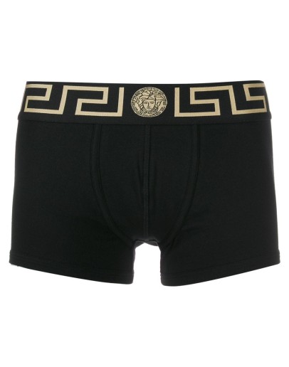 Medusa Greek Key waistband boxer shorts