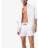 logo stripe swim shorts