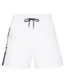 logo stripe swim shorts