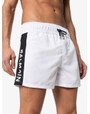 logo stripe swim shorts