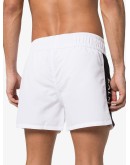 logo stripe swim shorts