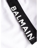logo stripe swim shorts