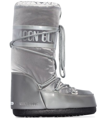 Glance metallic snow boots