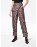 Sally paisley-print straight-leg trousers