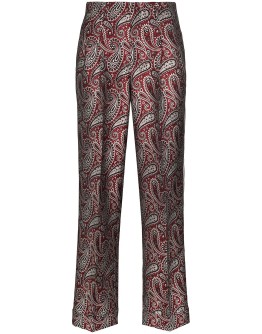Sally paisley-print straight-leg trousers