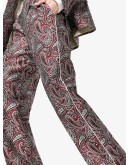 Sally paisley-print straight-leg trousers
