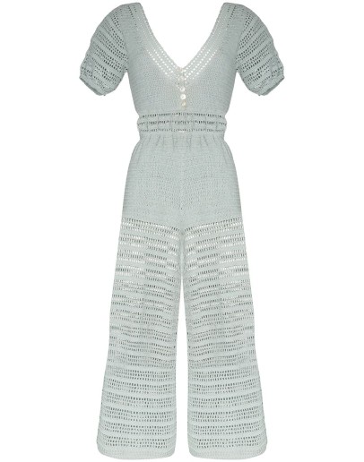 Rani crochet-knit jumpsuit