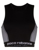 logo-stamped seamless sports bra