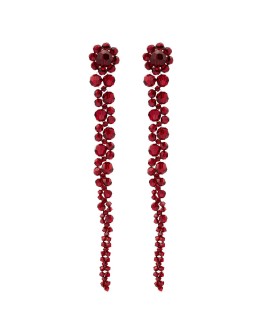 crystal-embellished drop earrings
