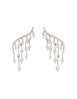 Marquise embellished earrings