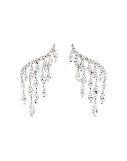 Marquise embellished earrings