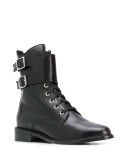 Como buckle strap boots