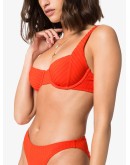 Tangerine balconette bikini top