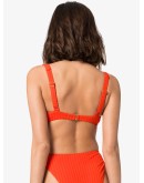 Tangerine balconette bikini top