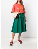 Gusset bucket bag