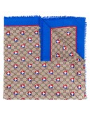 GG and bees crest print scarf