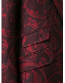 jacquard three-piece suit