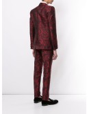 jacquard three-piece suit