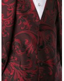 jacquard three-piece suit