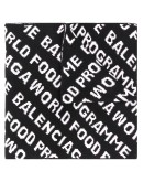 repeated logo scarf