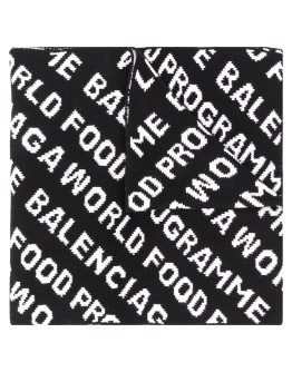 repeated logo scarf
