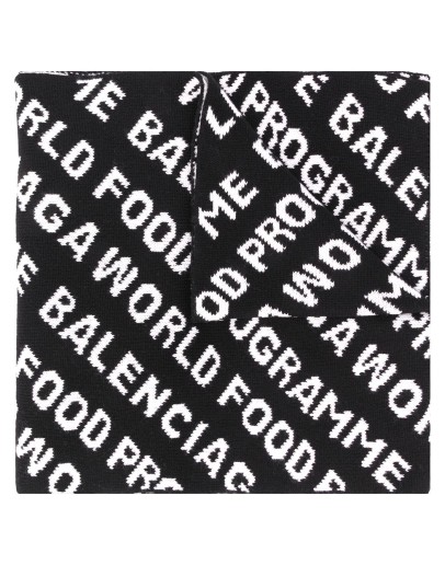 repeated logo scarf