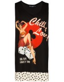 pin-up print tank top