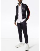 tricot panelled padded jacket