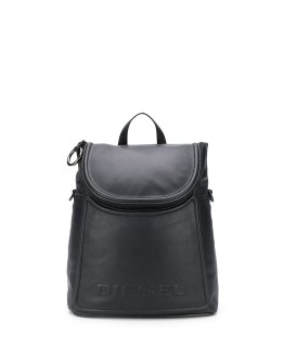 logo-embossed covertible backpack