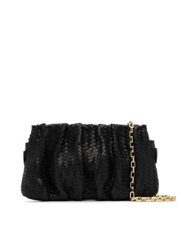 Vague woven leather shoulder bag