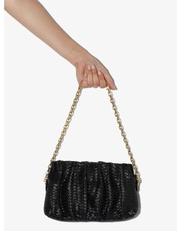 Vague woven leather shoulder bag