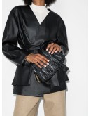 Vague woven leather shoulder bag