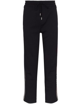 logo stripe track pants