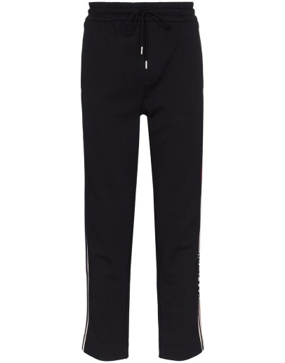 logo stripe track pants