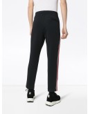 logo stripe track pants