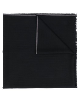 striped-trim scarf